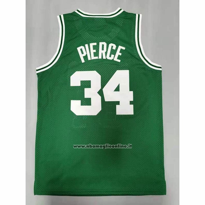 Maglia Boston Celtics Paul Pierce #34 Hardwood Classics Throwback Verde